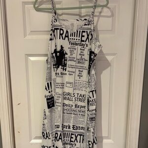 News print summer dress